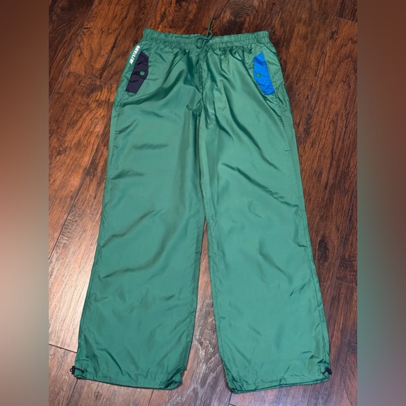 STAUD Pants - New Balance X Staud Bungee Track Pants Size Large Green Blue Oversized Baggy